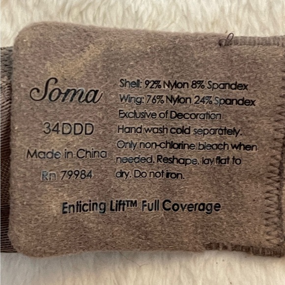 Soma Lace Bra in Rich Brown - Picture 4 of 4